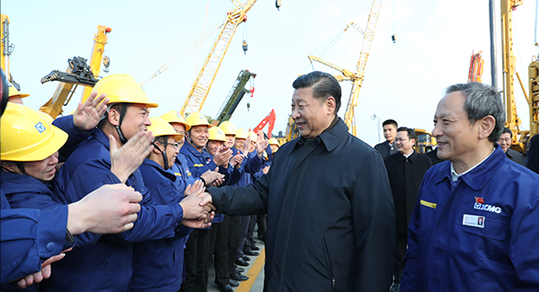 中共中央總書記、國家主席、中央軍委主席習(xí)近平親臨徐工集團(tuán)考察調(diào)研